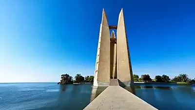 De hoge dam van Aswan